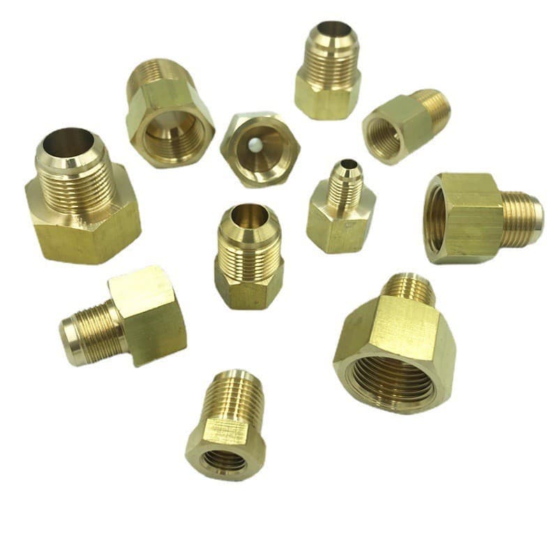 Supply Brass Fittings Air Conditioning Internal External Thread Conversion Joint, Copper Union Internal Thread Copper Reducing Conversion Joint