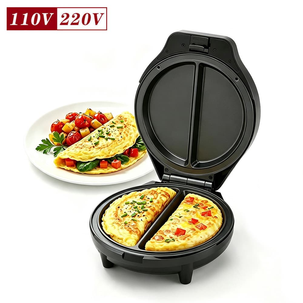 Cross-border American standard egg bun machine, pizza machine, egg burger machine, household pancake machine, pancake machine, breakfast egg pancake machine, electric pan