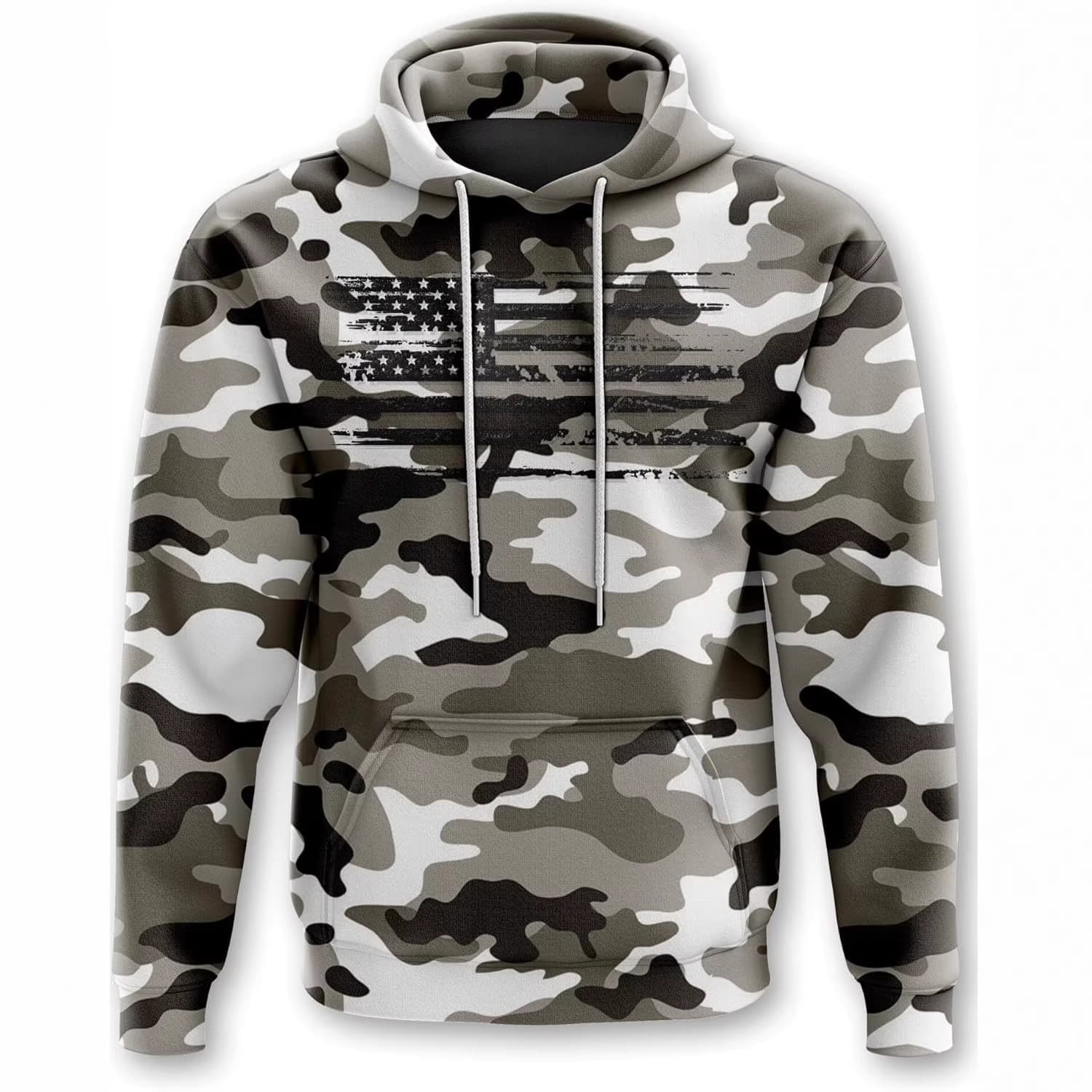 Tactical Pro Supply Patriotic Camo Flag Heavyweight Hoodies