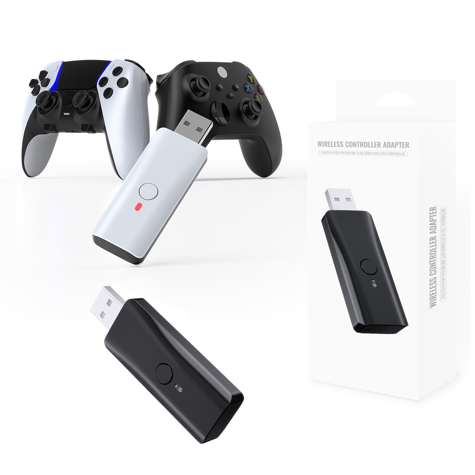 PS5/PS4/Switch/Xbox Controller Adapter for PS5/Slim/Pro PC Android Steam Deck