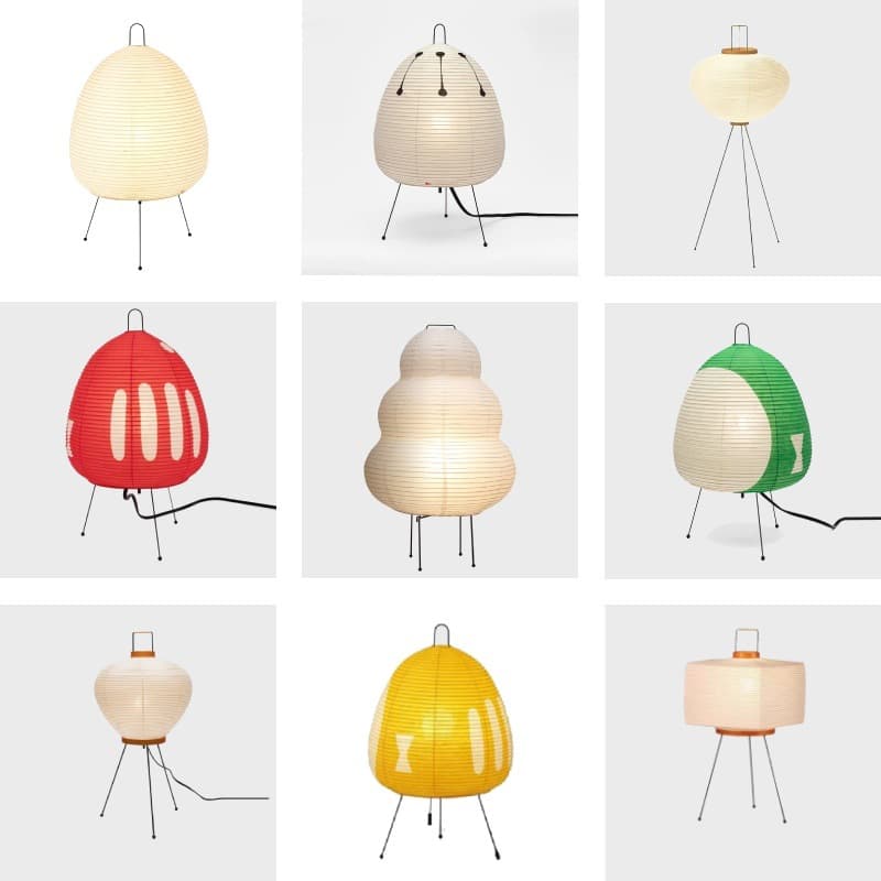 Akar Isamu Noguchi Japanese Rice Paper Table Lamp Wabi-Sabi Style Living Room High-End Designer Art Decorative Bedside Table Lamp