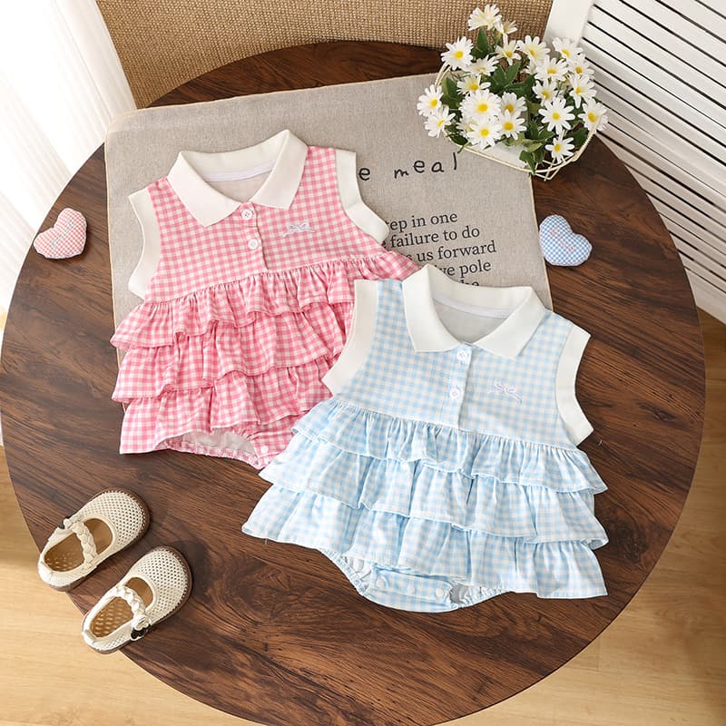 Baby Summer Bodysuit Infant Romper for Small Months, Princess Baby Bodysuit Dress for Outings