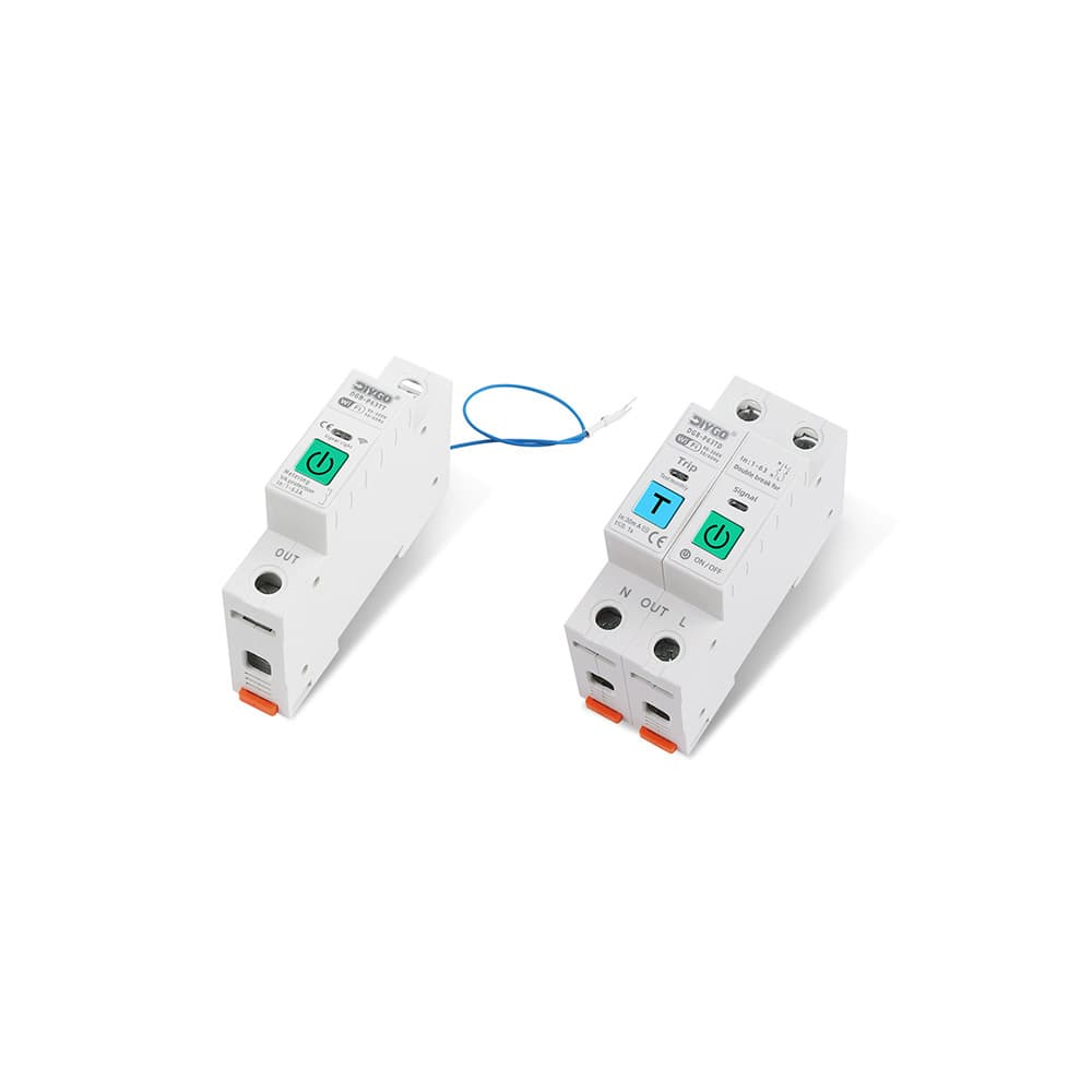 1P 2P Smart WiFi Circuit Breaker with Metering, Mobile Remote Control, Timer Switch, Tuya Smart App