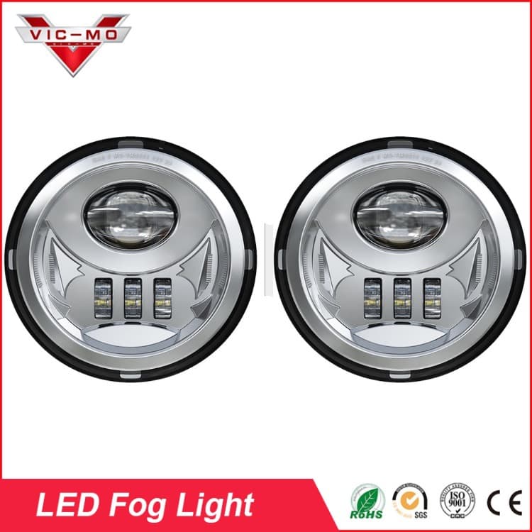 Round Fog Light Compatible with Toyota Tacoma LED Front Bumper Light for 05-11 Pickup Front Fog Light
