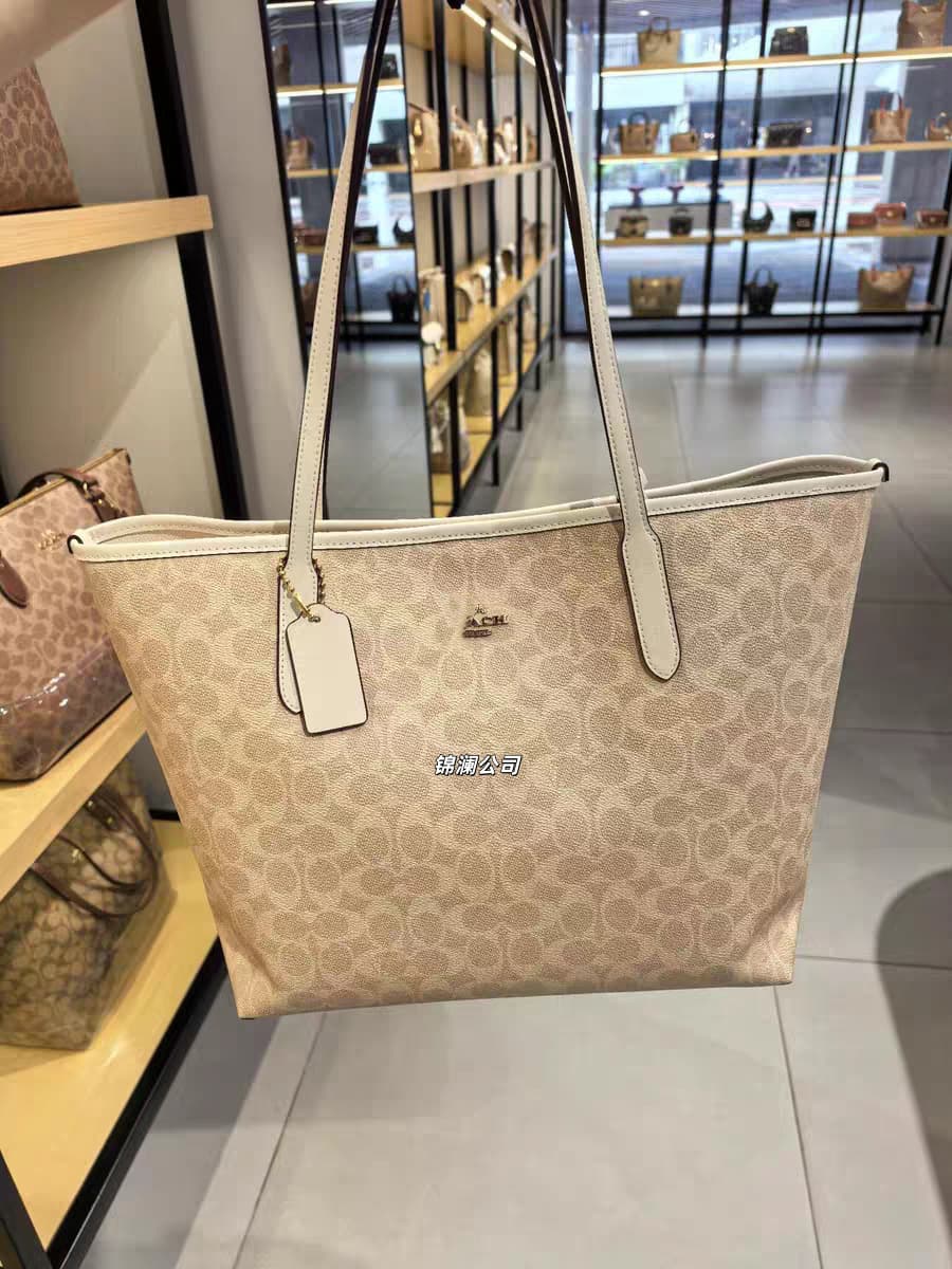 Kouc City33 Tote Bag Shopping Bag with Magnetic Buckle Large Capacity Commuter Printed Handbag Shoulder Bag for Women