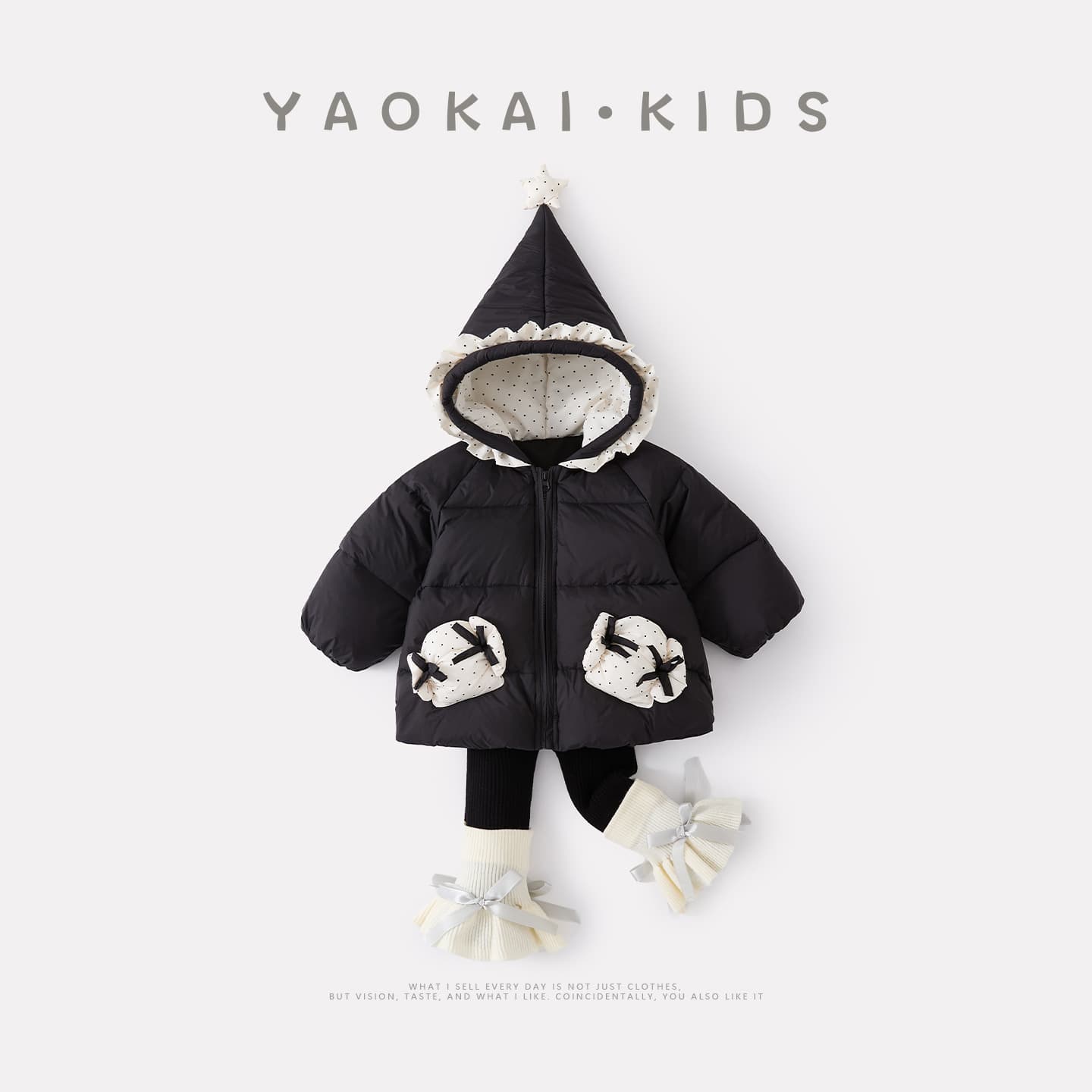 2025 Winter New Infant and Toddler 90 White Duck Down Jacket Set Baby Girl Hooded Jacket Warm Two-piece Set