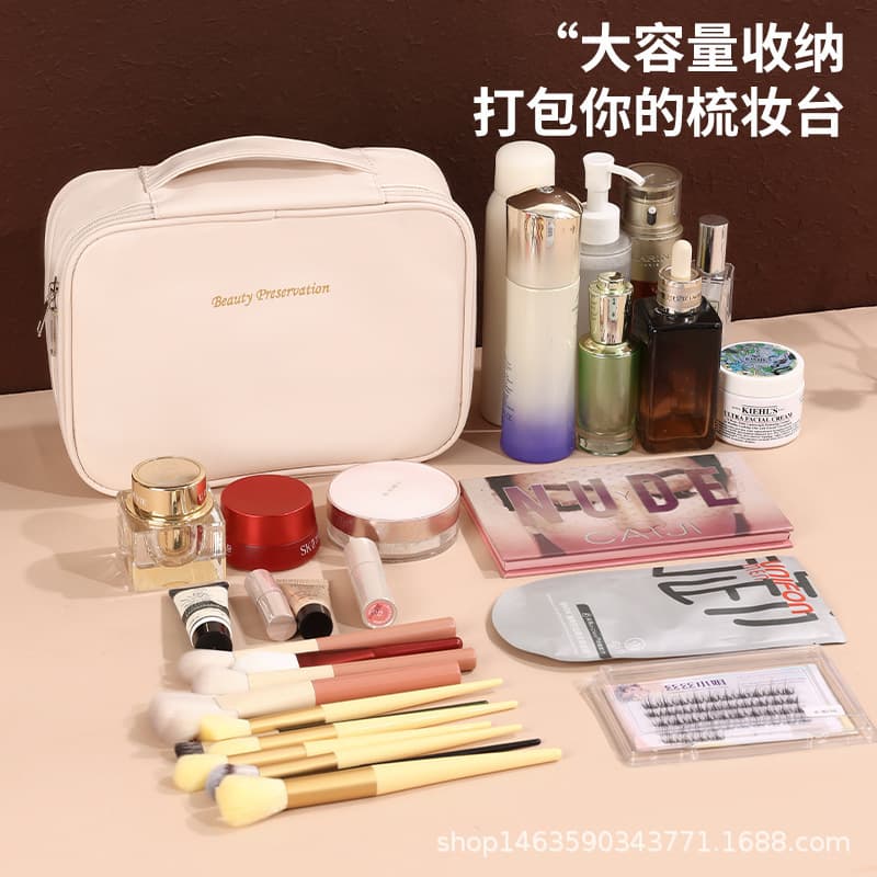 Cross-border Bestseller Detachable Cosmetic Bag Large Capacity Premium Multi-functional Makeup Organizer Niche Design