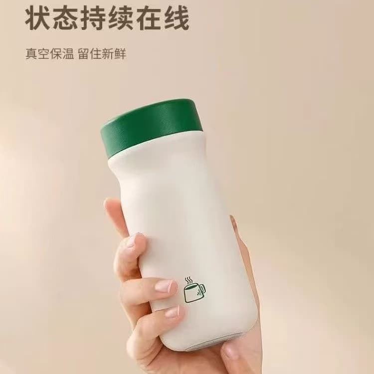 New fashionable, compact and cute milk cup 316 stainless steel thermos cup student portable mini gift pocket cup