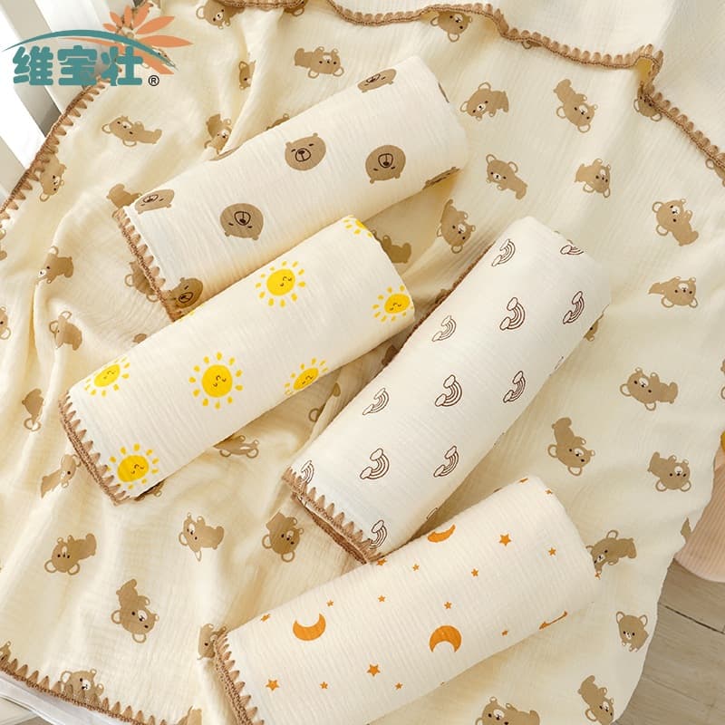 Crepe blanket, newborn gauze bath towel, Instagram style gauze blanket, nap car blanket