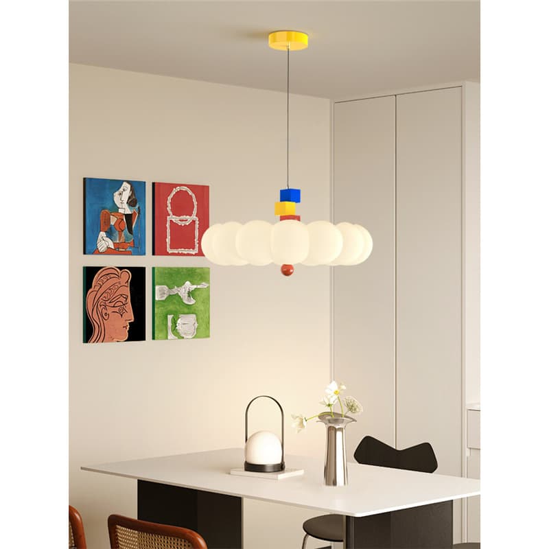 Memphis Children's Room Chandelier Creative Dopamine Master Bedroom Personalized Study Room Warm and Cute Bedroom Pendant Light