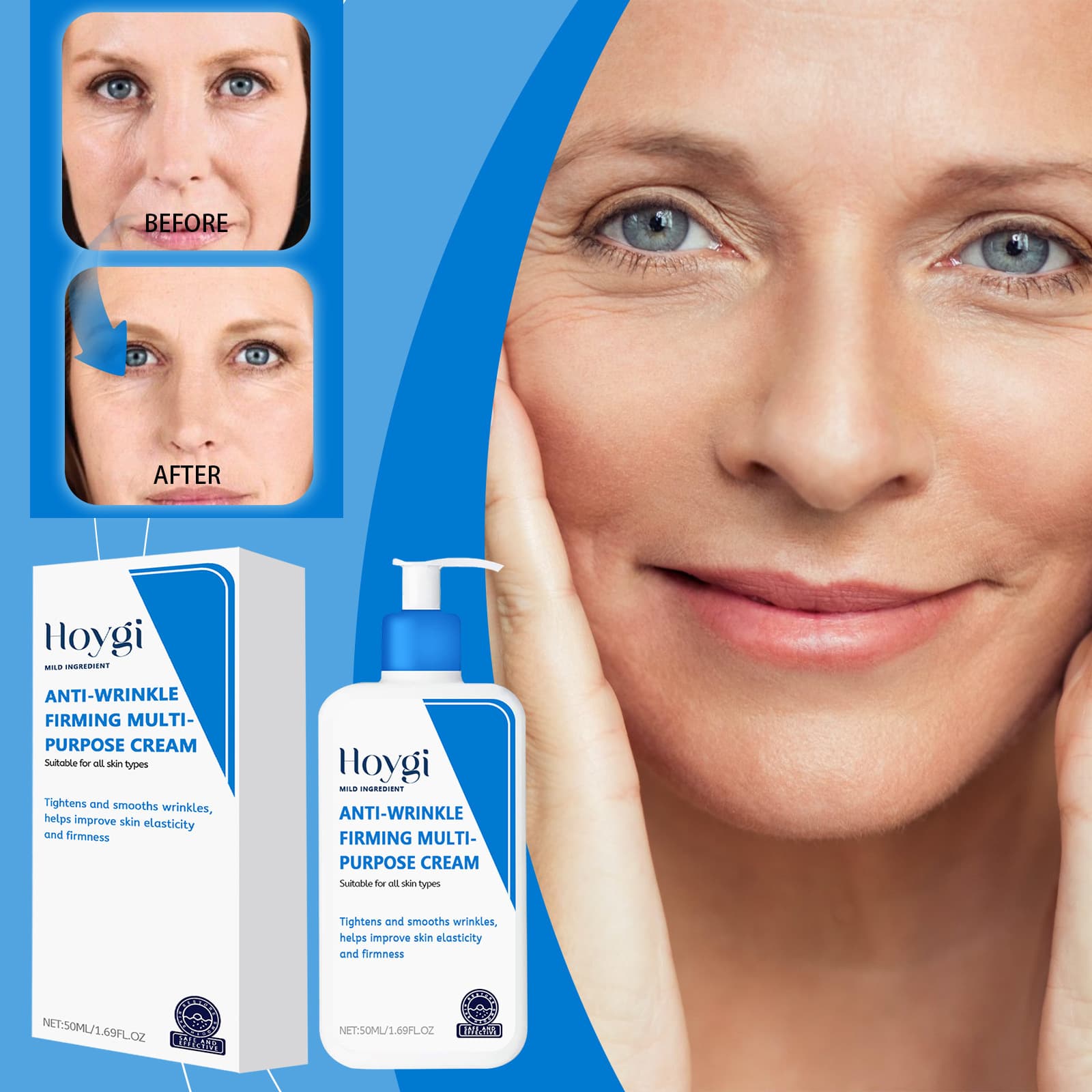 HOYGI firming and moisturizing moisturizing cream moisturizes facial skin, softens and improves skin elasticity hydrating skin cream