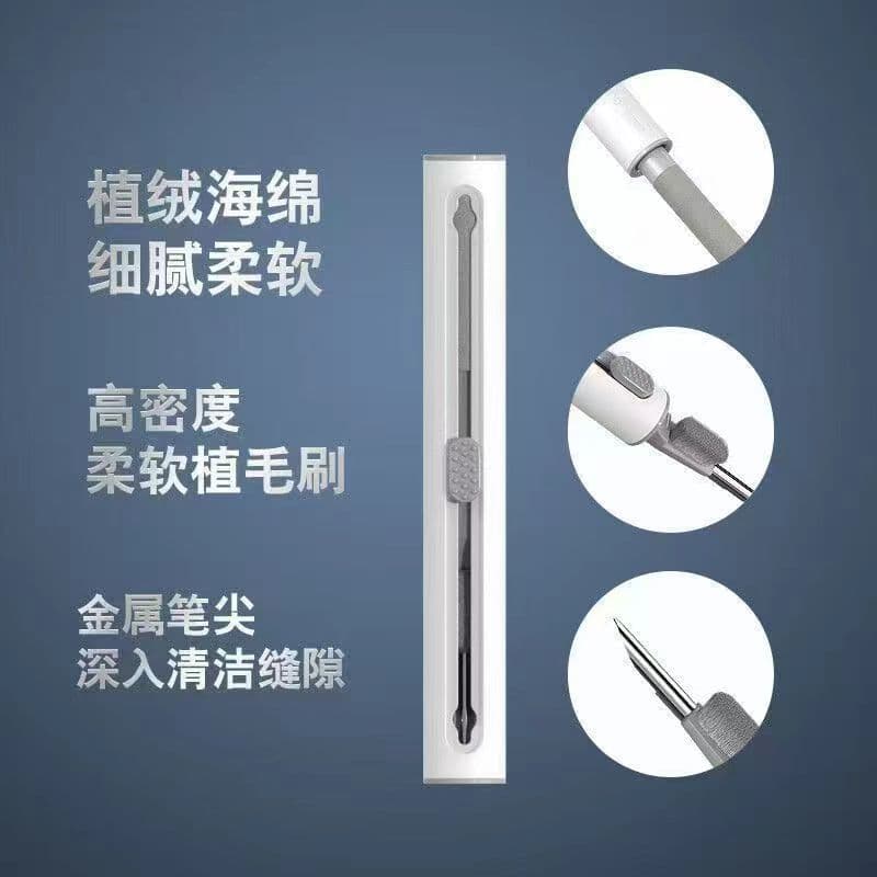 Cross-Border New Bluetooth Earbuds Cleaning Pen Manufacturer Disposable Portable Computer Roller Brush Set in Stock