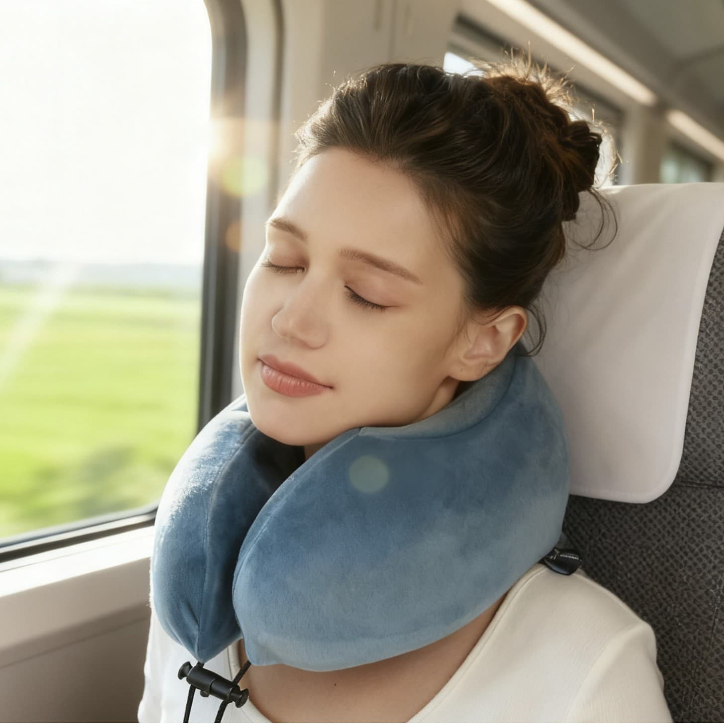 Slow Rebound Memory Foam U-Shaped Pillow, Neck Protection Travel Pillow, Cervical Spine Neck Pillow, U-Shaped Pillow, Neck Support Pillow, Portable Neck Pillow