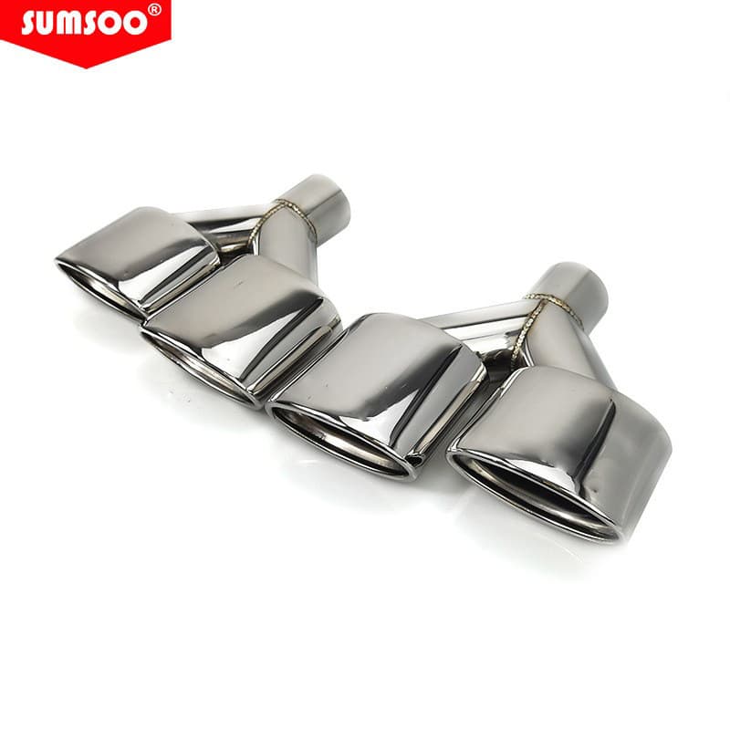 Suitable for Mercedes-Benz C-class W204E-class W212ML-class car exhaust pipe 60 modified AMG four-out stainless steel tail pipe