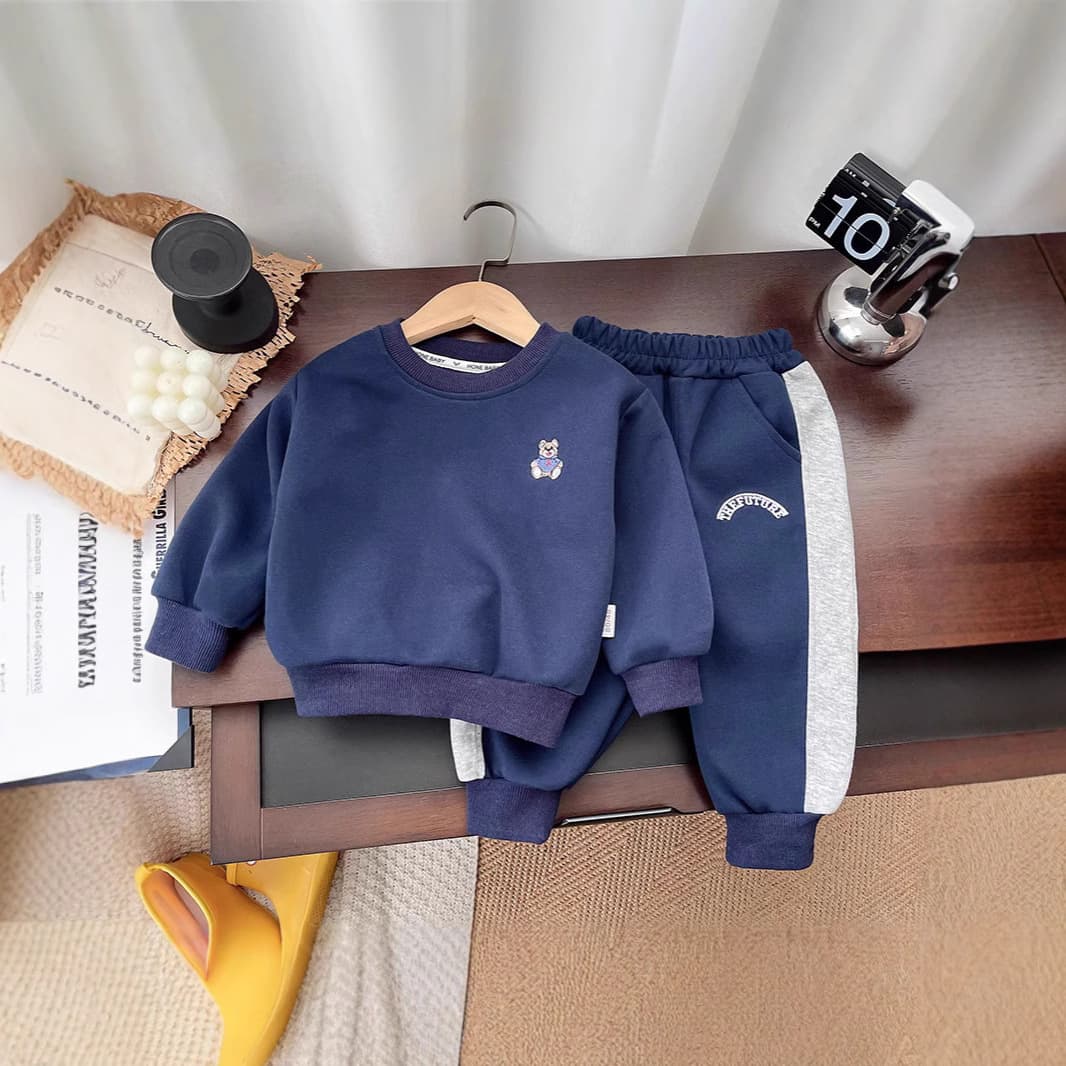 Boys' Spring Set Hoodie and Long Pants Two-Piece Outfit for Toddlers and Kids Spring Fashion New