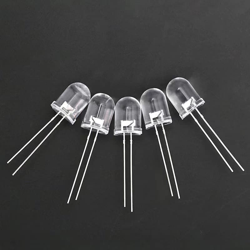 F10 LED beads, 10mm white, red, yellow, blue, and green LED indicator beads.