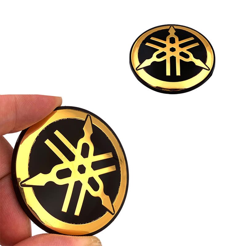 Motorcycle Sticker Accessories Yamaha Decal TMAX NMAX Side Badge Acrylic Gold Silver