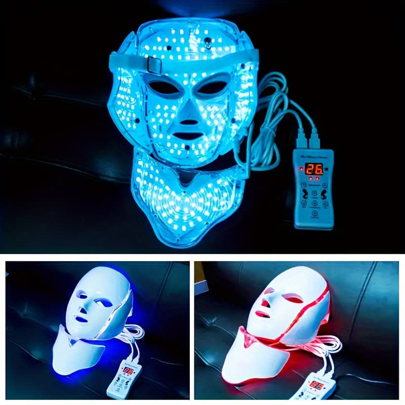 2026 New Cross-border Drop Shipping Colorful LED Light Sensitive Mask, 7 Colors