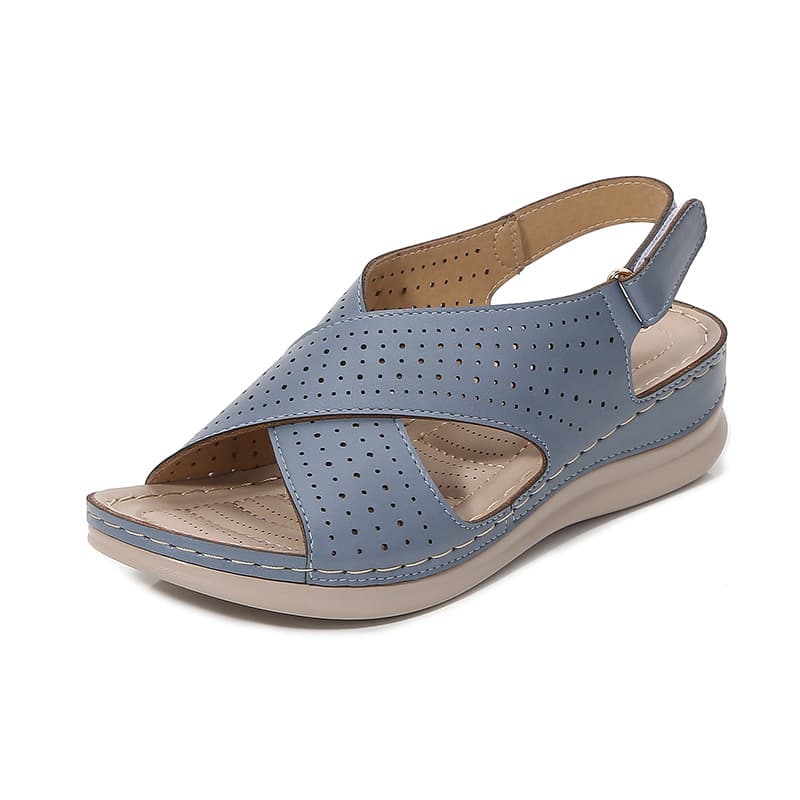 2025 Summer Beach Sandals Cross-Border Large Size Fashion Sandals Clip Toe Round Toe Women Sandals Drop Shipping