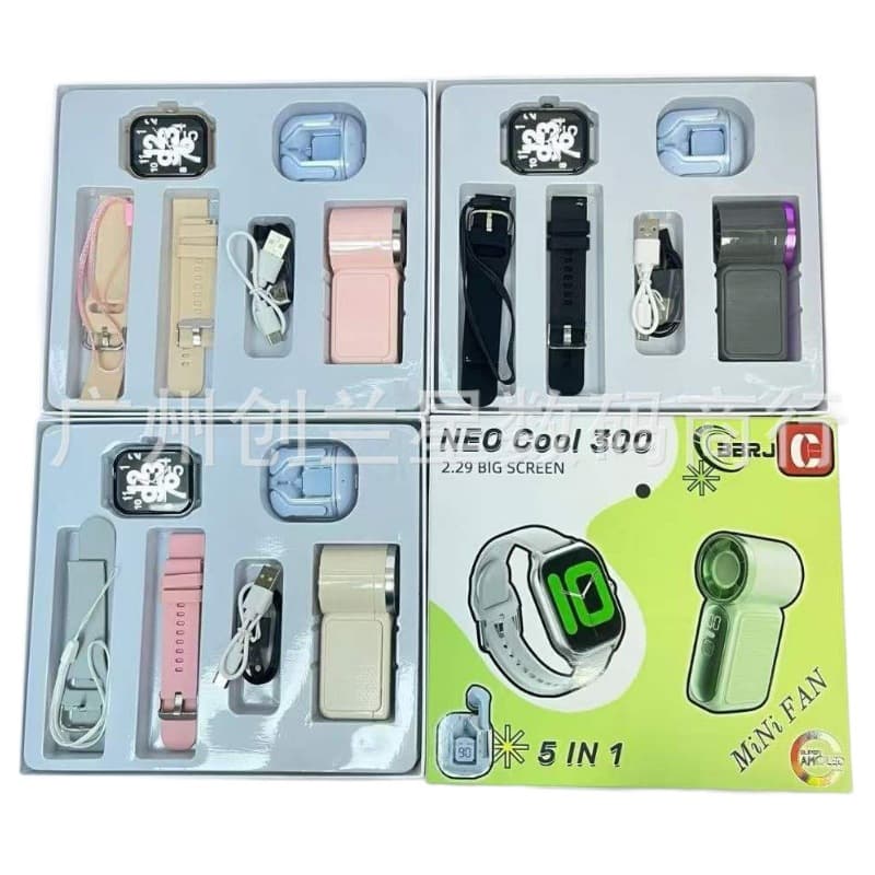 NEO Cool 300 Smartwatch Fan Headphone Set Smart Watch Huaqiangbei Bluetooth Watch