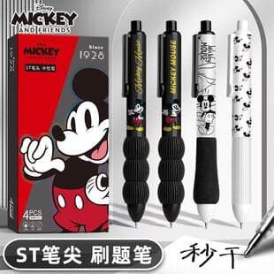 Youfan Mickey Officially Licensed Quick-Dry Cloud Grip Smooth Student Pen Durable Factory Direct Quick-Dry Ink