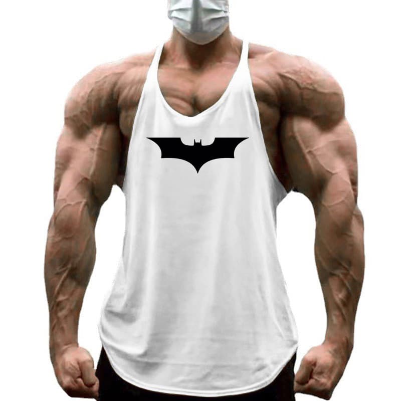 Men's American Muscle Tank Top Summer Loose Fit Muscle Vest Thin Strap American Style Fitness Workout Undershirt Trendy