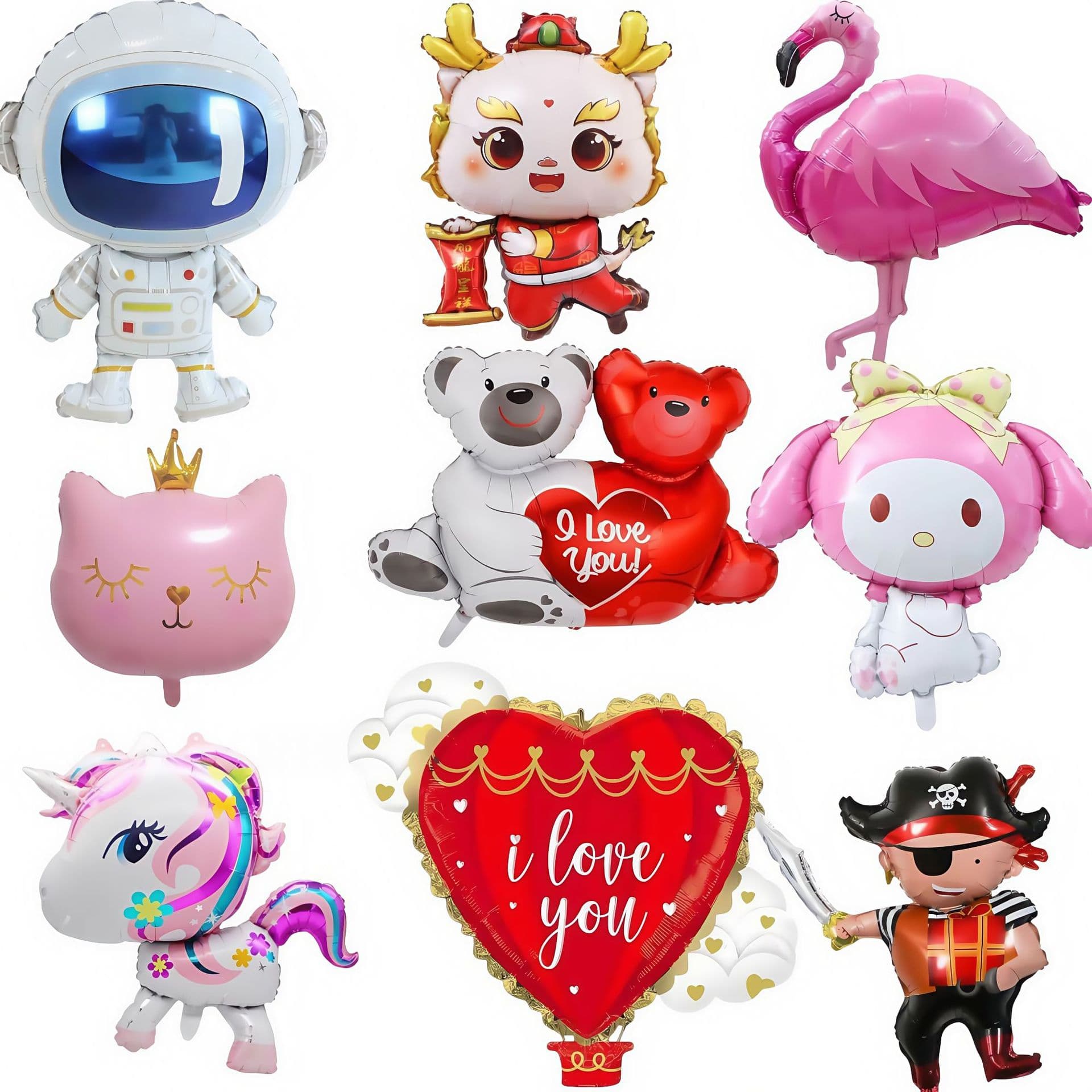New special-shaped cute cartoon bear balloon aluminum film balloon can float birthday wedding little red book photo balloon