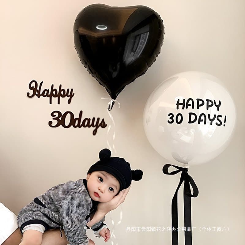 Full Moon Photo Prop Setup for Baby 100-Day Scene Decoration Balloon Dragon Baby Boy Girl Ceremony Day 3