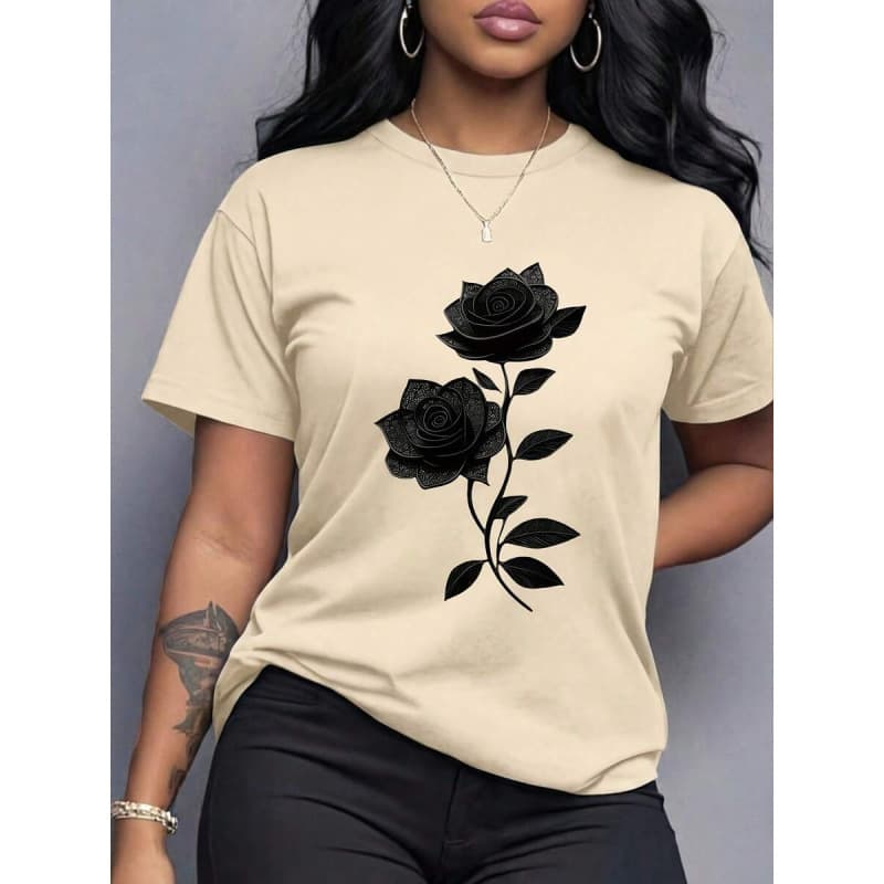 Ouma Cotton Spring Clothes Women's Clothing, Ladies Plus Size T-