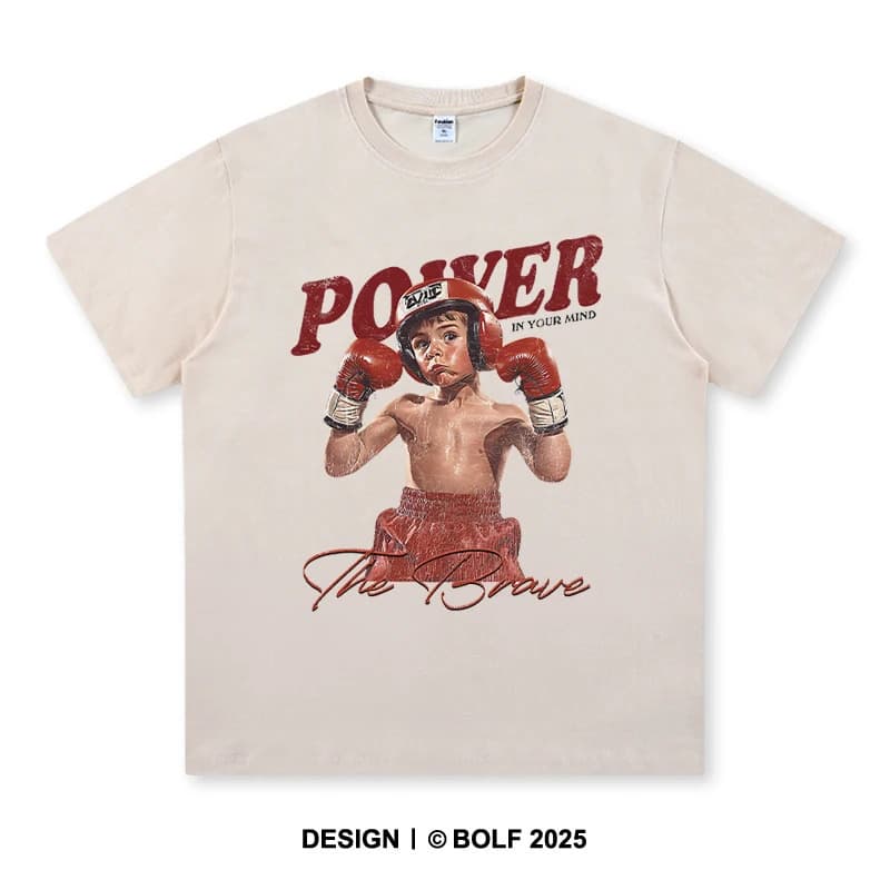 [Cross-border European code] Boxing Gym Boy Printed Men Women T-Shirt 100% C