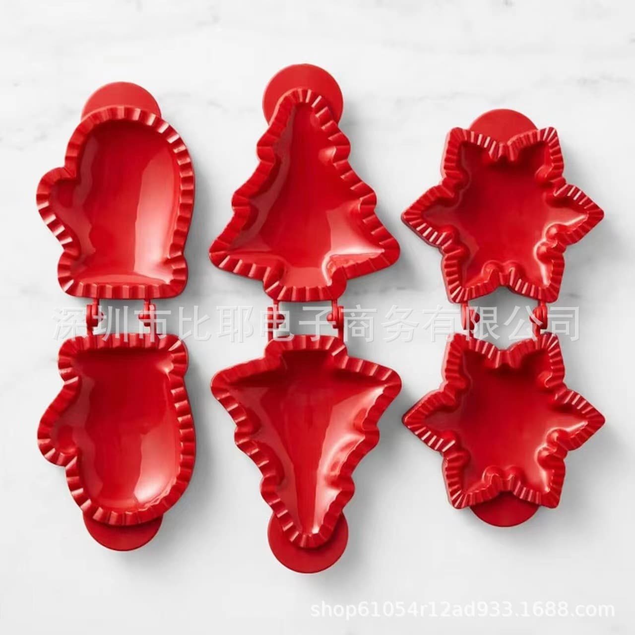 Christmas Tree Baking Set 3D Christmas Tree Snowflake Cookie Mold DIY Pastry Baking Cookie Mold