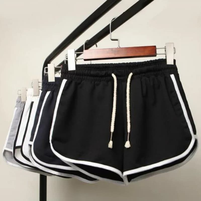 Women's Summer Running Shorts, Mid-Rise Loose Quick-Dry Shorts, Slimming Wide-Leg 3/4 Length Yoga Shorts