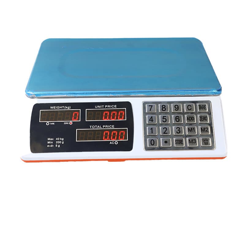 Electronic Pricing Scale Steel Button Portable Electronic Scale 30kg/40kg