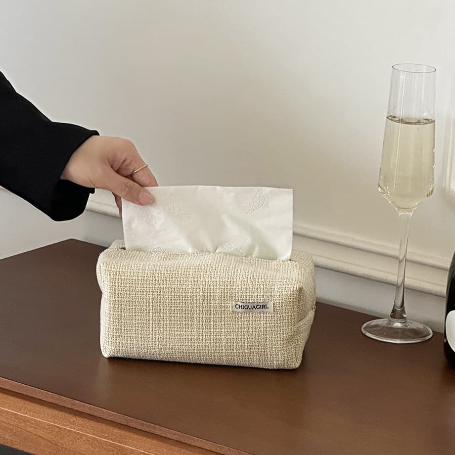 Creative and Artistic Tissue Box, Car-Mounted Paper Box, High-Value Simple and Beautiful Tissue Box for Home Use, Decorative Storage Box