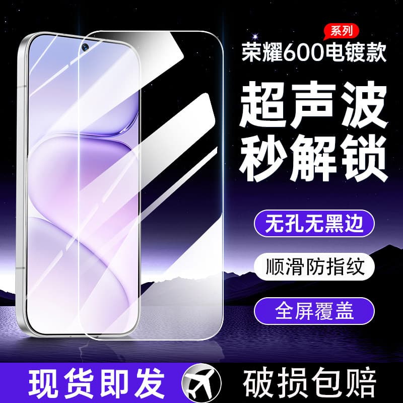 Tempered Glass Screen Protector for Huawei Honor 600, Full Coverage Anti-Spy for 600 Pro, 600 Lite, Ultrasonic Fingerprint Compatible