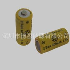 Supply of 2/3AA 400mAh Flat Top Ni-Cd Batteries