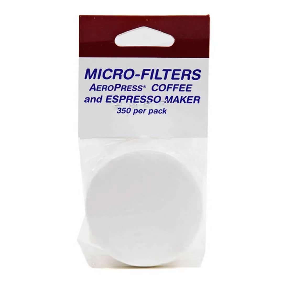 We supply unbleached white round coffee filter paper for AeroPress, including bleached filter paper.