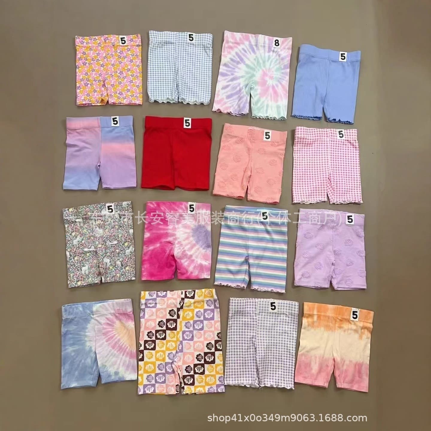 New foreign trade original single pekkle boys and girls rubber band printed shorts summer leggings sports shorts with cotton inner wear