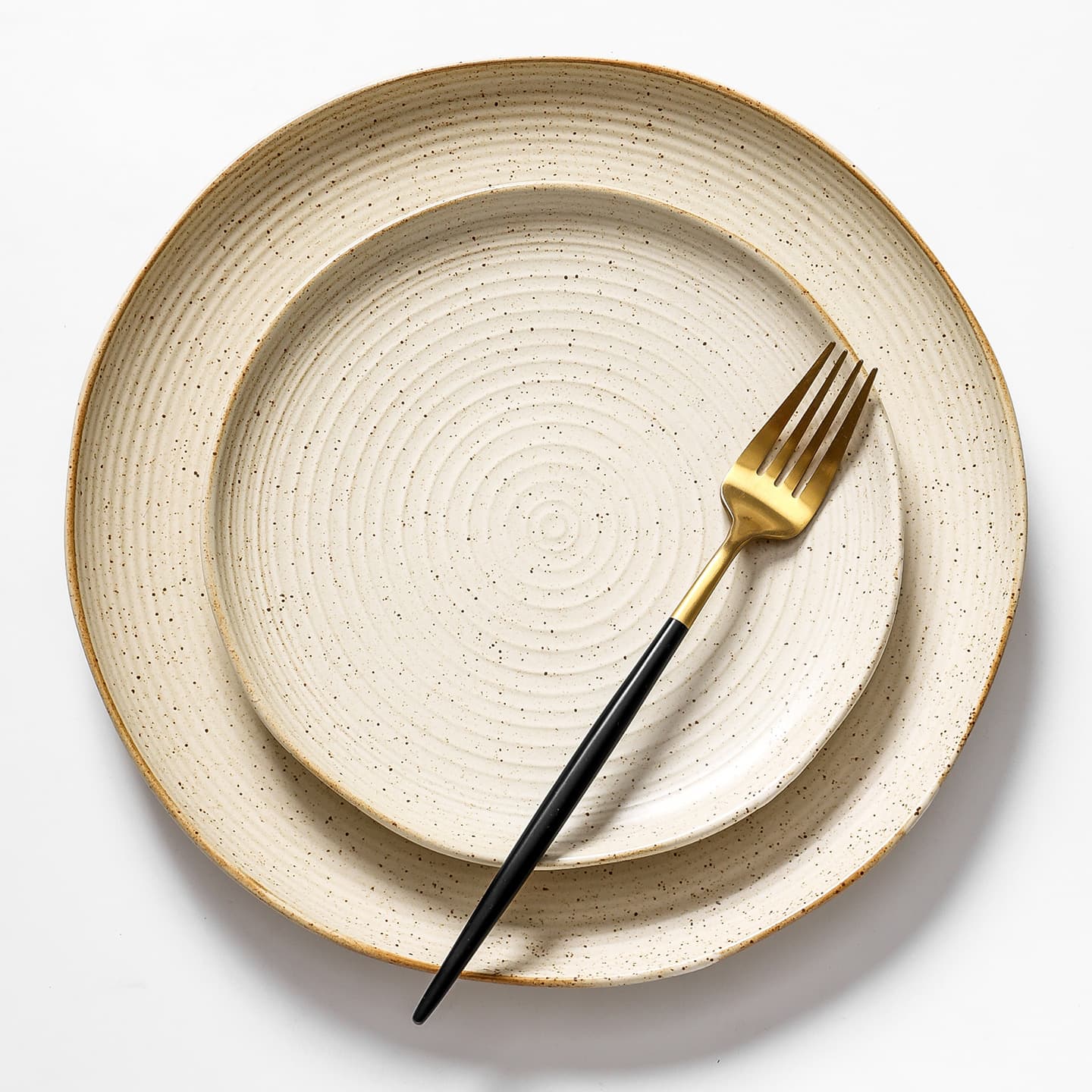 Mountain style stoneware tableware large Western plate restaurant flat plate salad steak plate vegetable plate deep plate soup plate