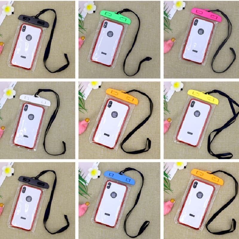 Cross-border Drift Diving Swimming Waterproof Phone Case Protective Cover New Large Transparent Wholesale Waterproof Phone Pouch