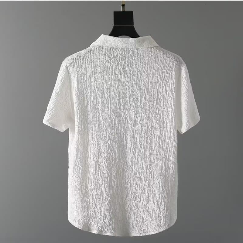 2026 New Summer Lightweight High-End Sportswear Set for Men, Fashionable Short Sleeve and Long Pants, Trendy Light Luxury