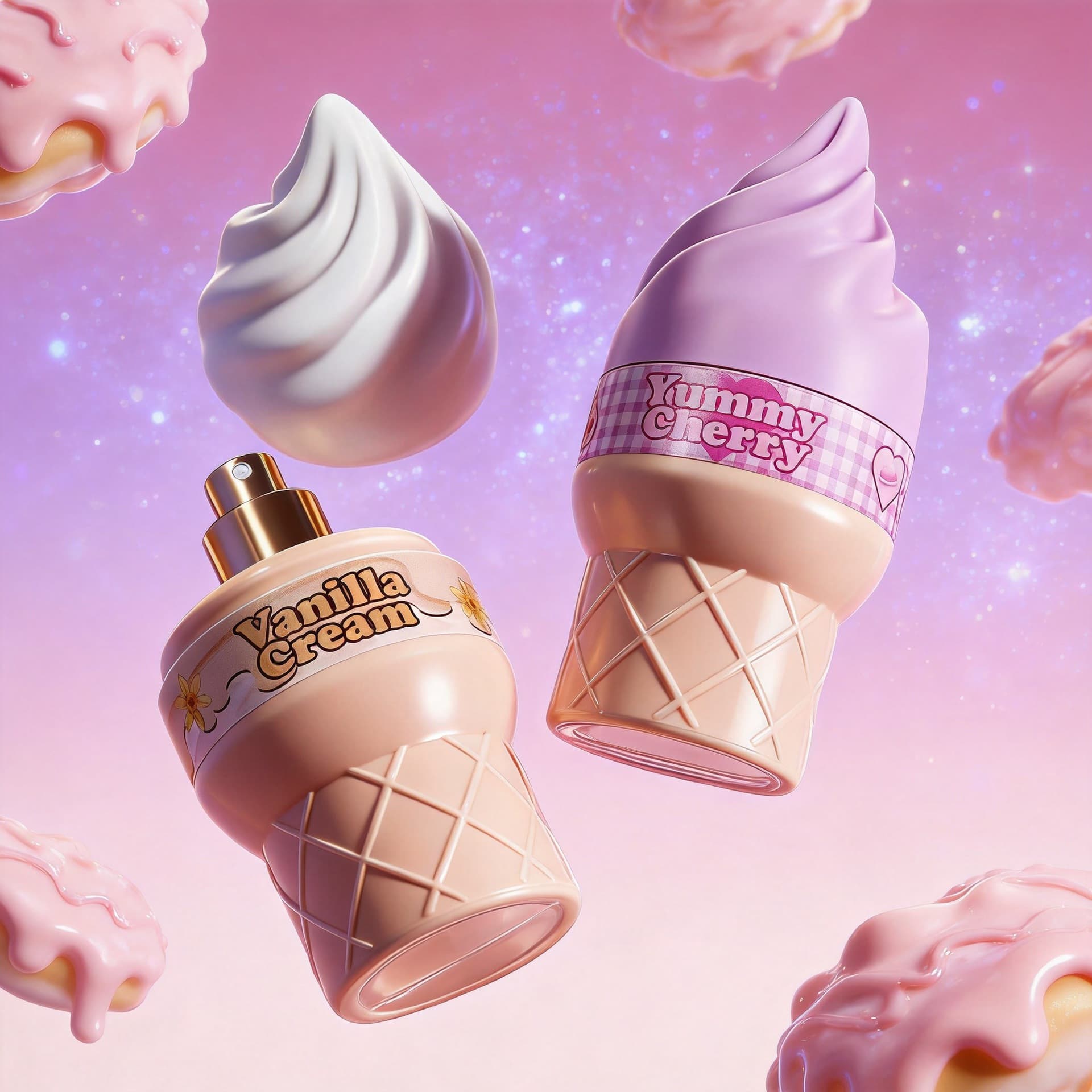 Cross-border Hot Selling Genuine Ice Cream Perfume Body Spray Long-lasting Fragrance Cosmetics Factory Trade Wholesale