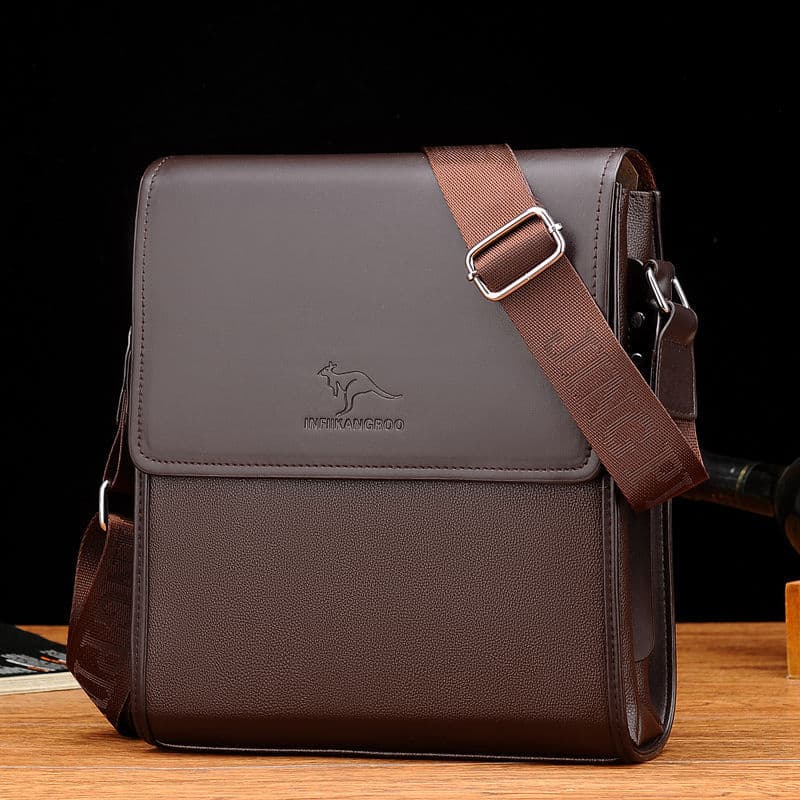 New Men's Bag, Men's Shoulder Bag with Flap, Crossbody Bag, Business Briefcase, Men's Leather Bag, Crossbody Backpack, Drop Shipping