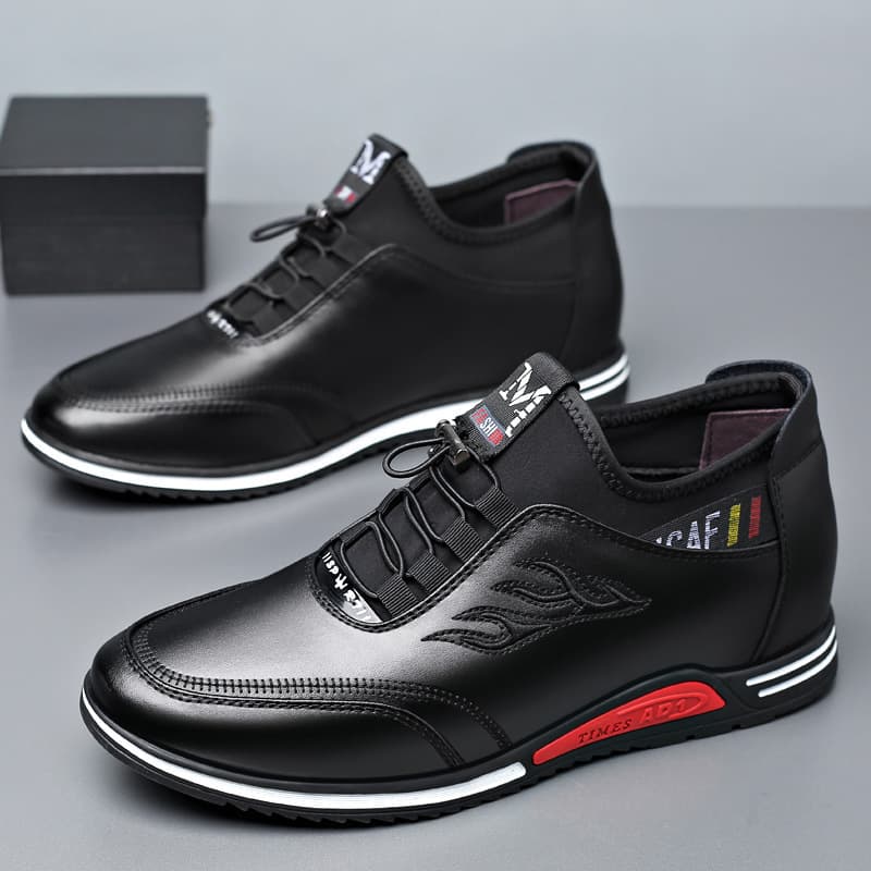 Casual Leather Shoes for Export Spring Business Formal Comfortable Casual Sneakers Outdoor Lightweight British Casual Flat Men's Shoes