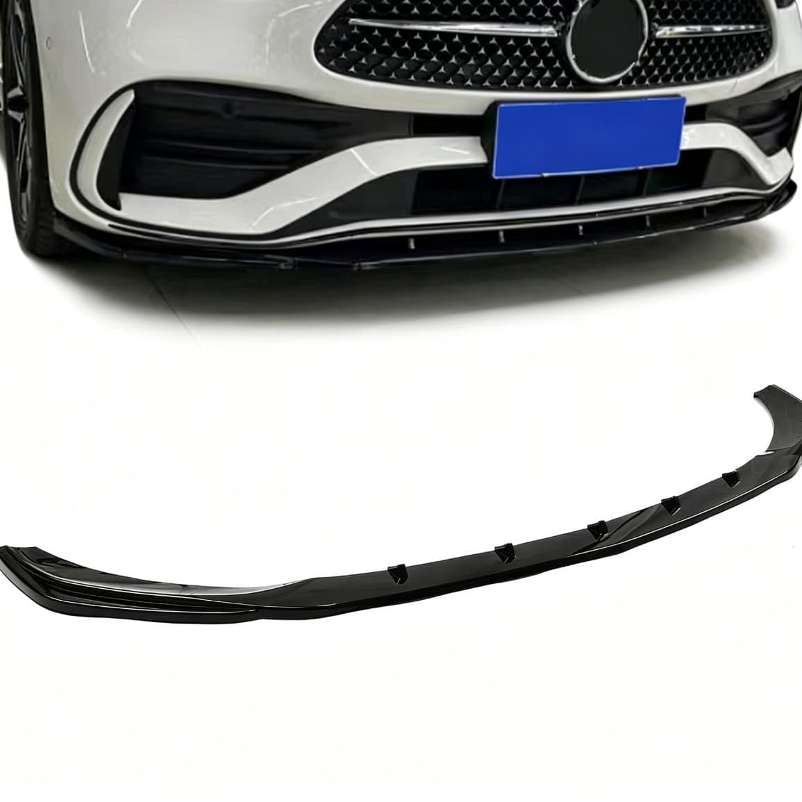Suitable for Mercedes-Benz C-Class W206 S206 C200 C43 AMG 2022-2024 front bumper spoiler