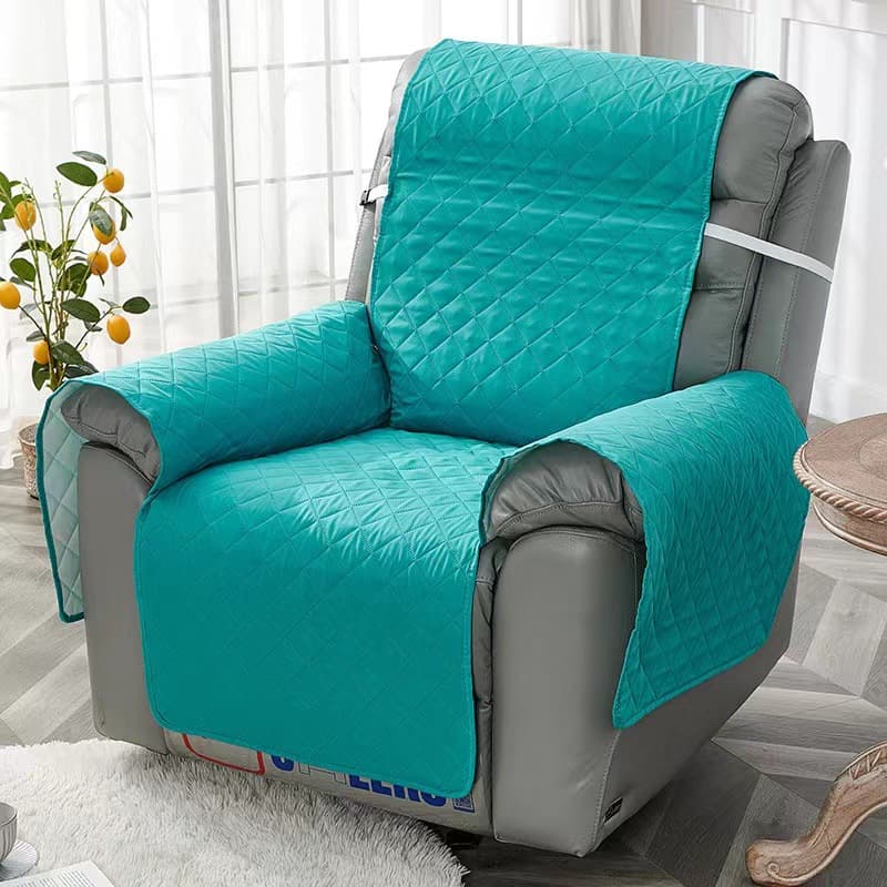 Knitted Solid Color Sofa Cover for Recliner, Pet Pad, All-Season Universal, Single Seater Functional Sofa Slipcover