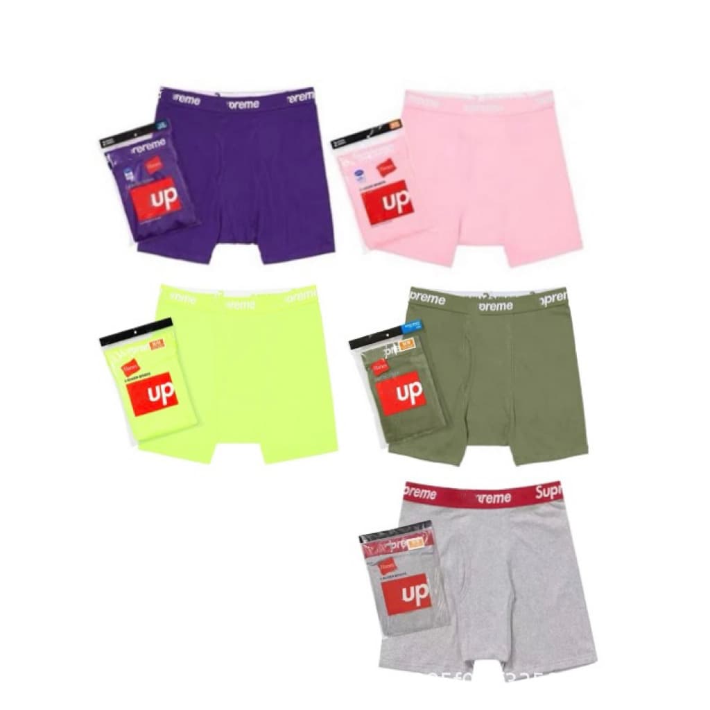 Sup Men's and Women's Cotton Trendy Boxer Briefs, Hip-Hop Loose Long Four-Corner Pants