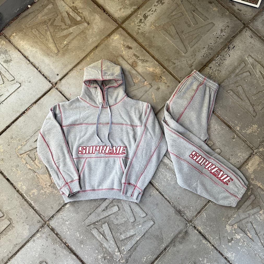 Cross-border Sup Tracksuit Set Jacket + Pants Windbreaker Hoodie