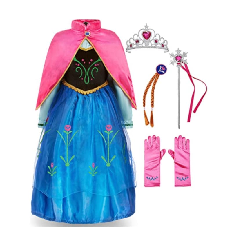 Frozen Elsa princess dress Elsa Anna dress children's long-sleeved dress performance dress skirt little girl