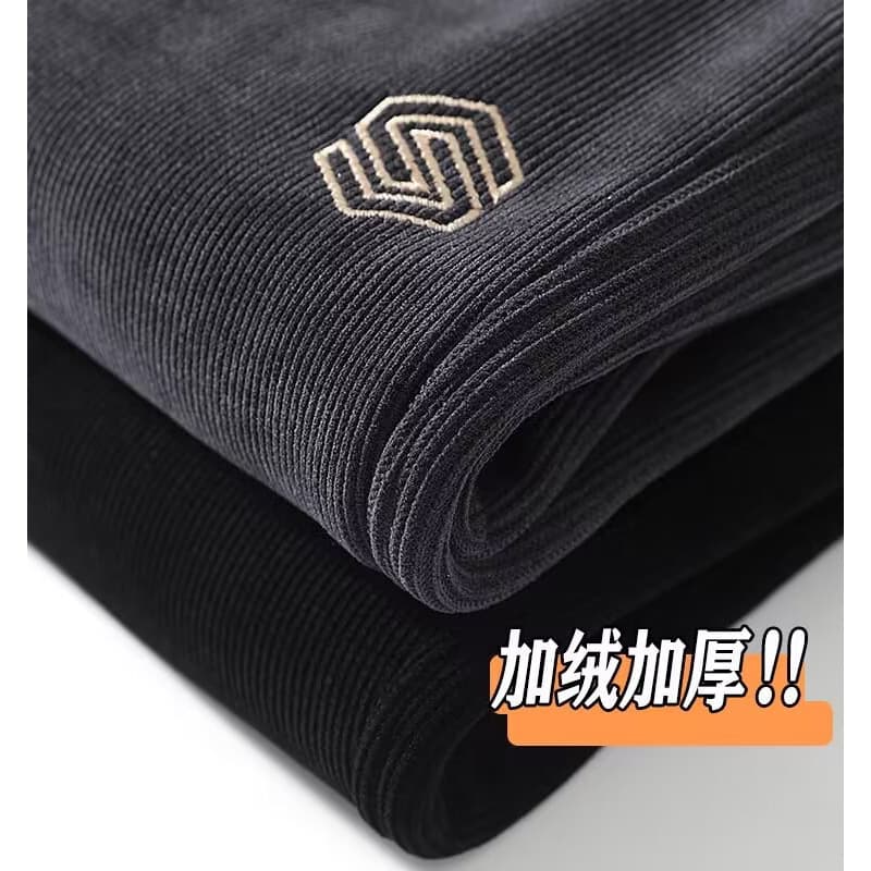 Winter Corduroy Pants Men's Autumn Winter Elastic Bottom Sports Pants Men's Corduroy Sweatpants Winter Casual Harem Pants